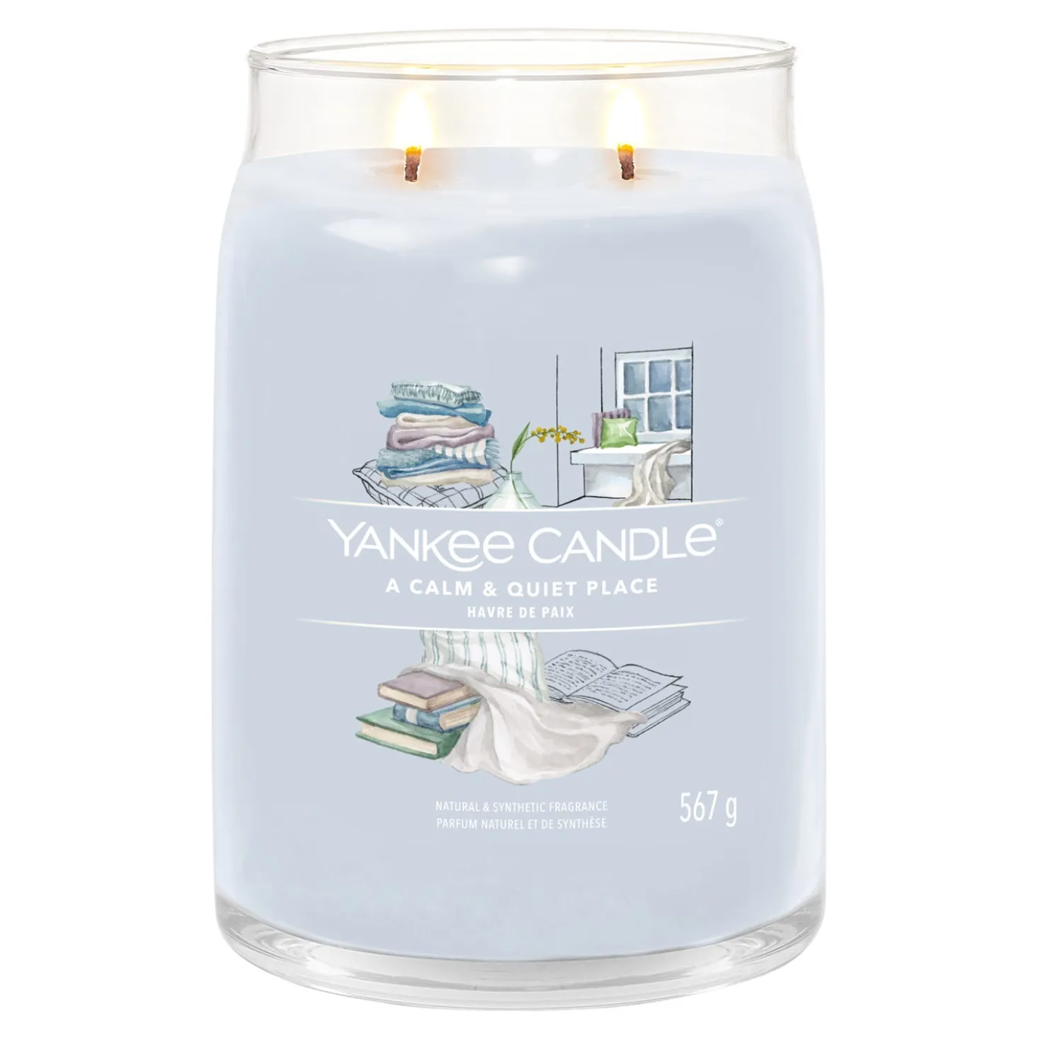 A Calm & Quiet Place, candela in giara grande Yankee Candle