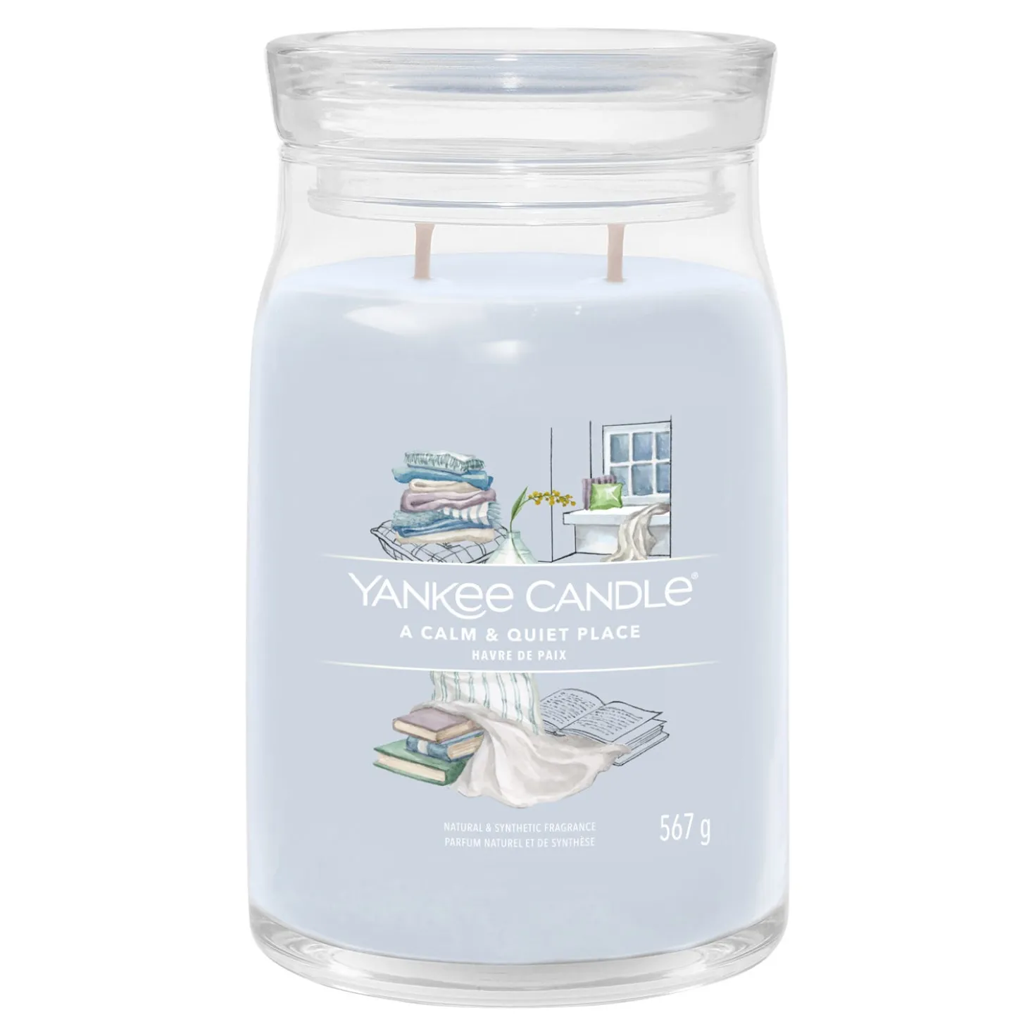A Calm & Quiet Place, candela in giara grande Yankee Candle