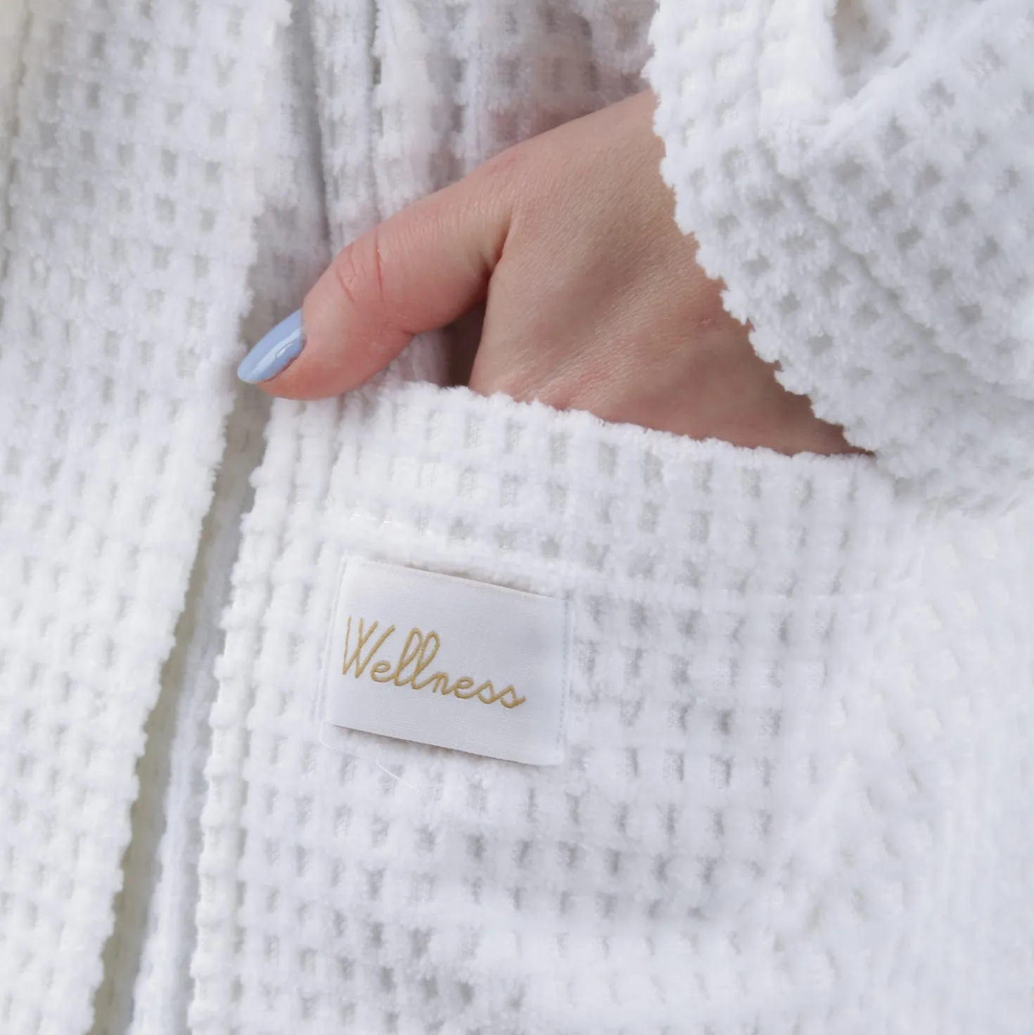 Accappatoio bianco Wellness in cotone
