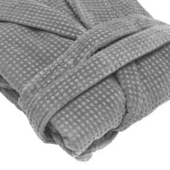 Accappatoio con cappuccio taglia S/M Wellness grigio