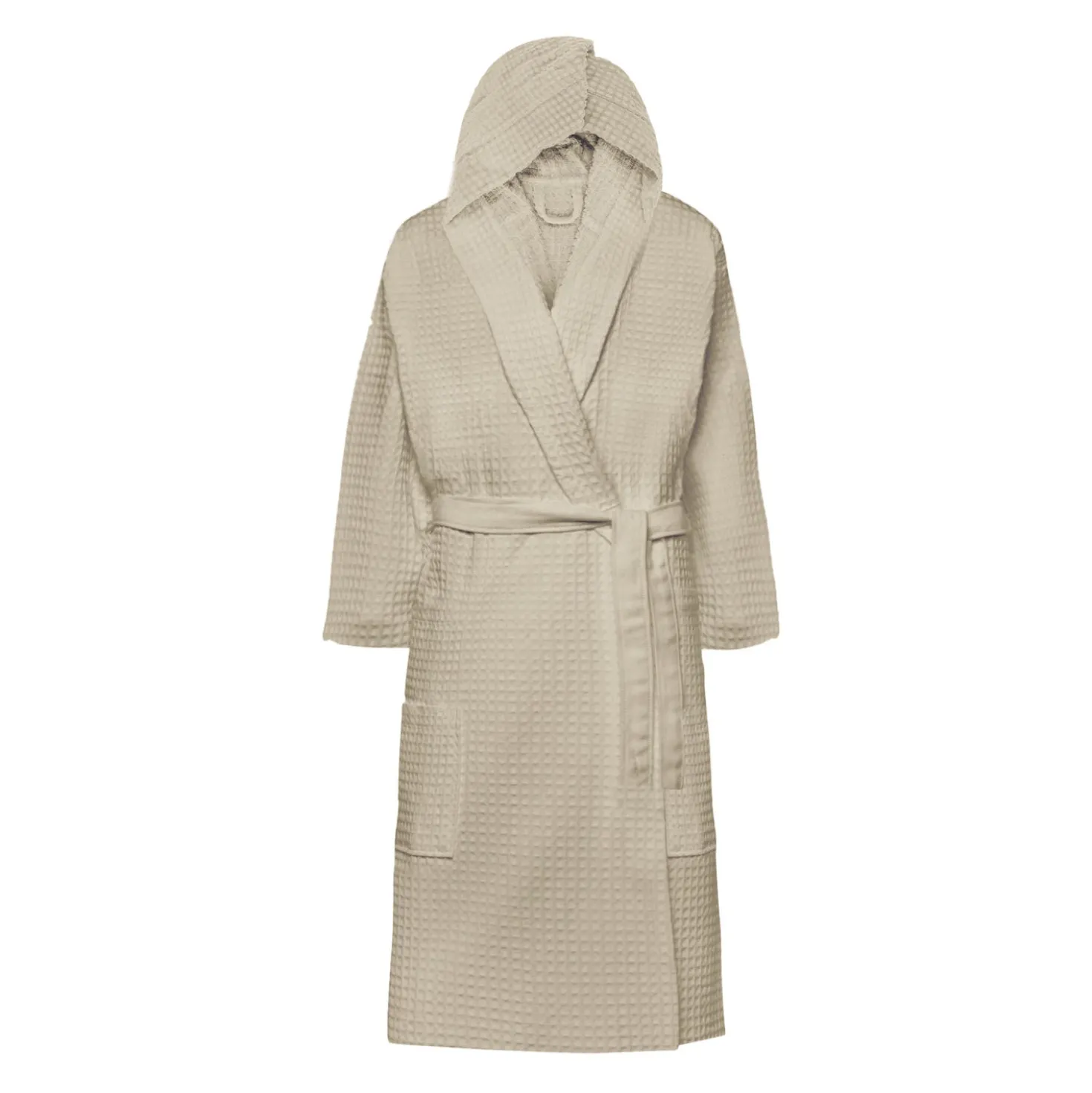 Accappatoio con cappuccio taglia S/M Wellness sabbia