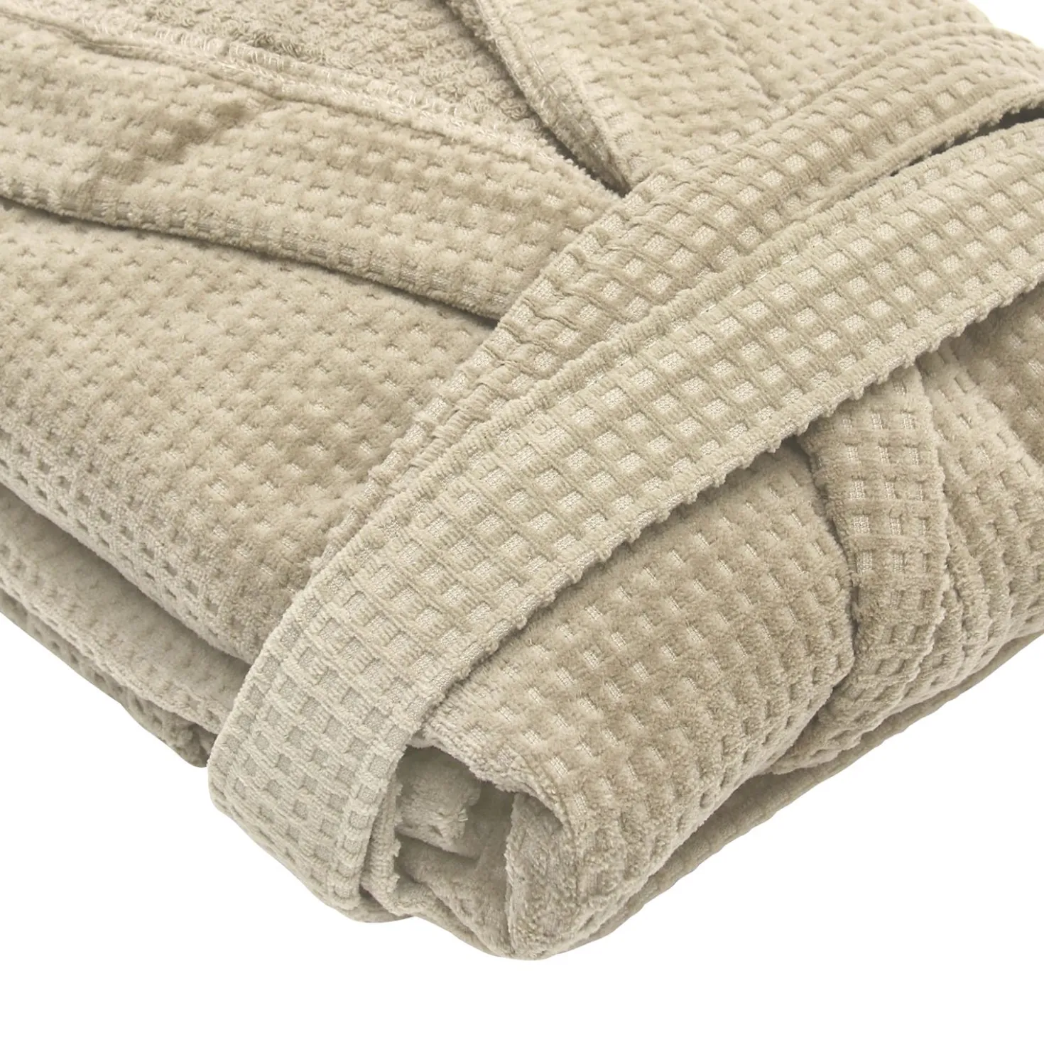 Accappatoio con cappuccio taglia S/M Wellness sabbia