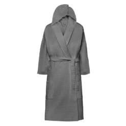 Accappatoio grigio Wellness in cotone