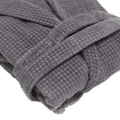 Accappatoio grigio Wellness in cotone