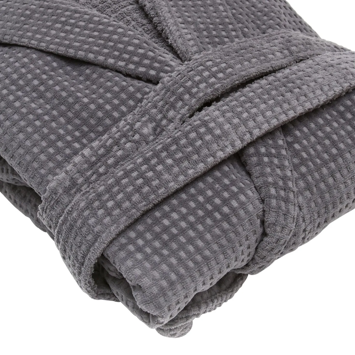 Accappatoio grigio Wellness in cotone