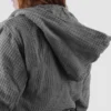 Accappatoio grigio Wellness in cotone