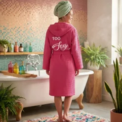 Accappatoio nido d'ape L/XL fucsia Too Sexy