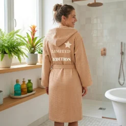 Accappatoio nido d'ape S/M beige Limited Edition