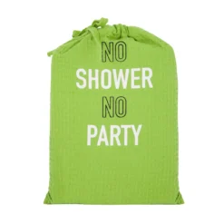 Accappatoio nido d'ape S/M verde No shower no party