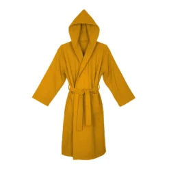 Accappatoio spugna S/M ocra Check