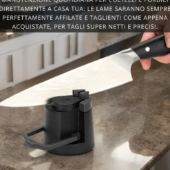 Affilacoltelli ricaricabile per coltelli e forbici