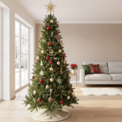 Albero Natale 210 cm verde slim Montecarlo