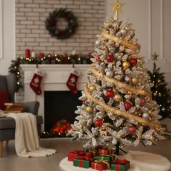 Albero Natale innevato 180 cm led Lord