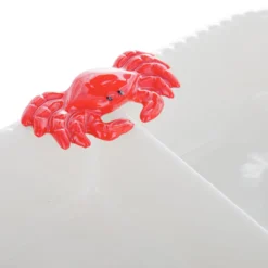 Antipastiera 2 scomparti ceramica granchio Sea