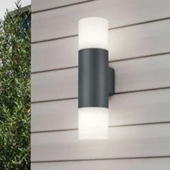 Applique da giardino 2 luci Hoosic antracite Trio