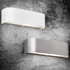 Applique LED alluminio grigio Adriano Trio