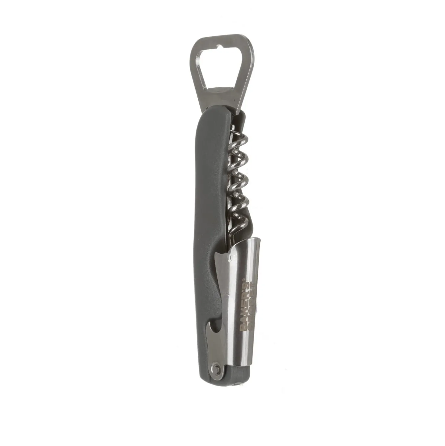 Apribottiglie multifunzione con cavatappi