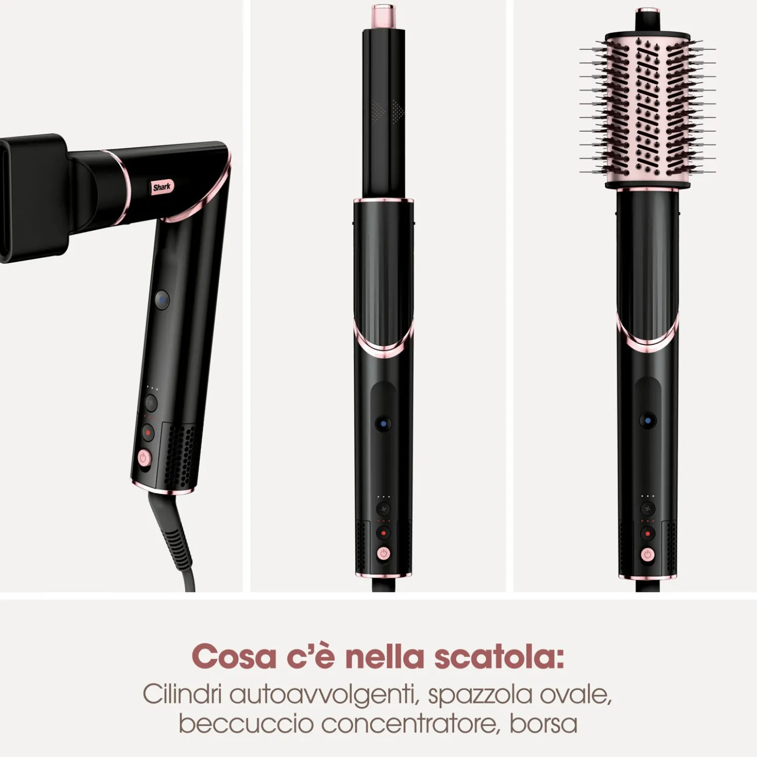 Asciugacapelli e styler flexstyle 3 in 1 Shark