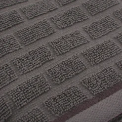 Asciugamano viso cotone Pop Corn Brick grigio scuro