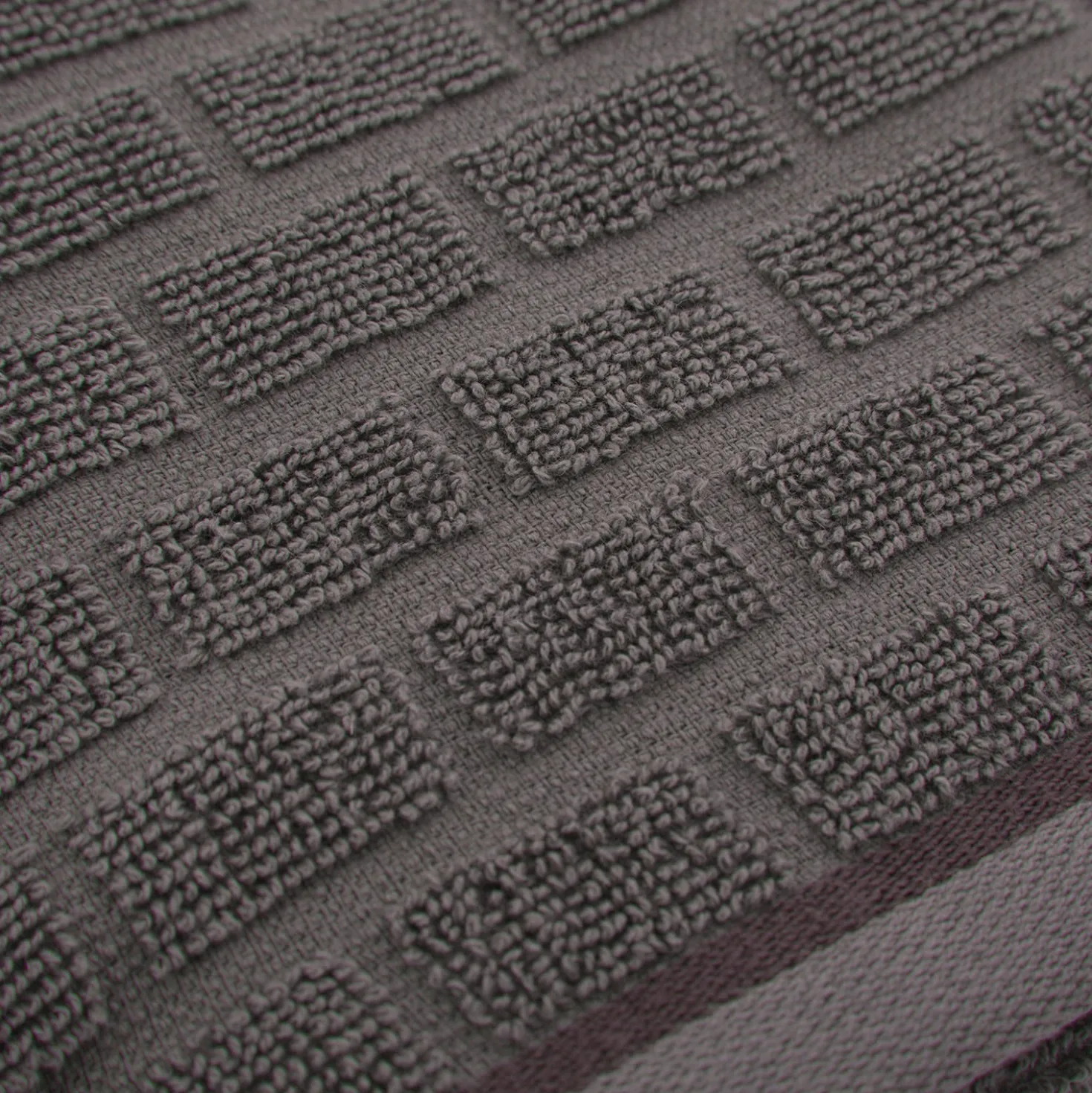 Asciugamano viso cotone Pop Corn Brick grigio scuro