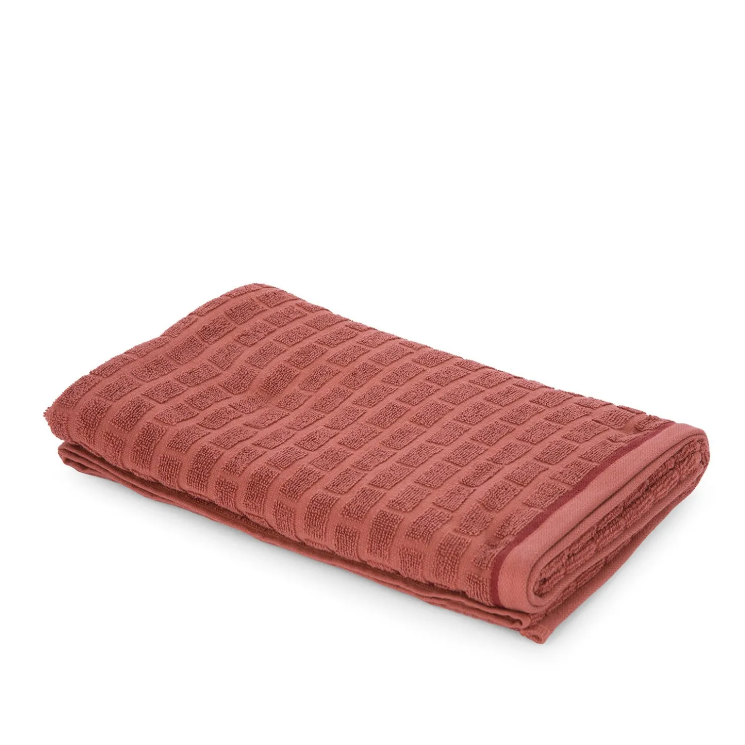Asciugamano viso cotone Pop Corn Brick malva scuro