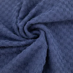 Asciugamano viso 50x90 cm blu Check