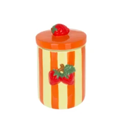 Barattolo cucina decoro fragole 20 cm Florafruit ceramica