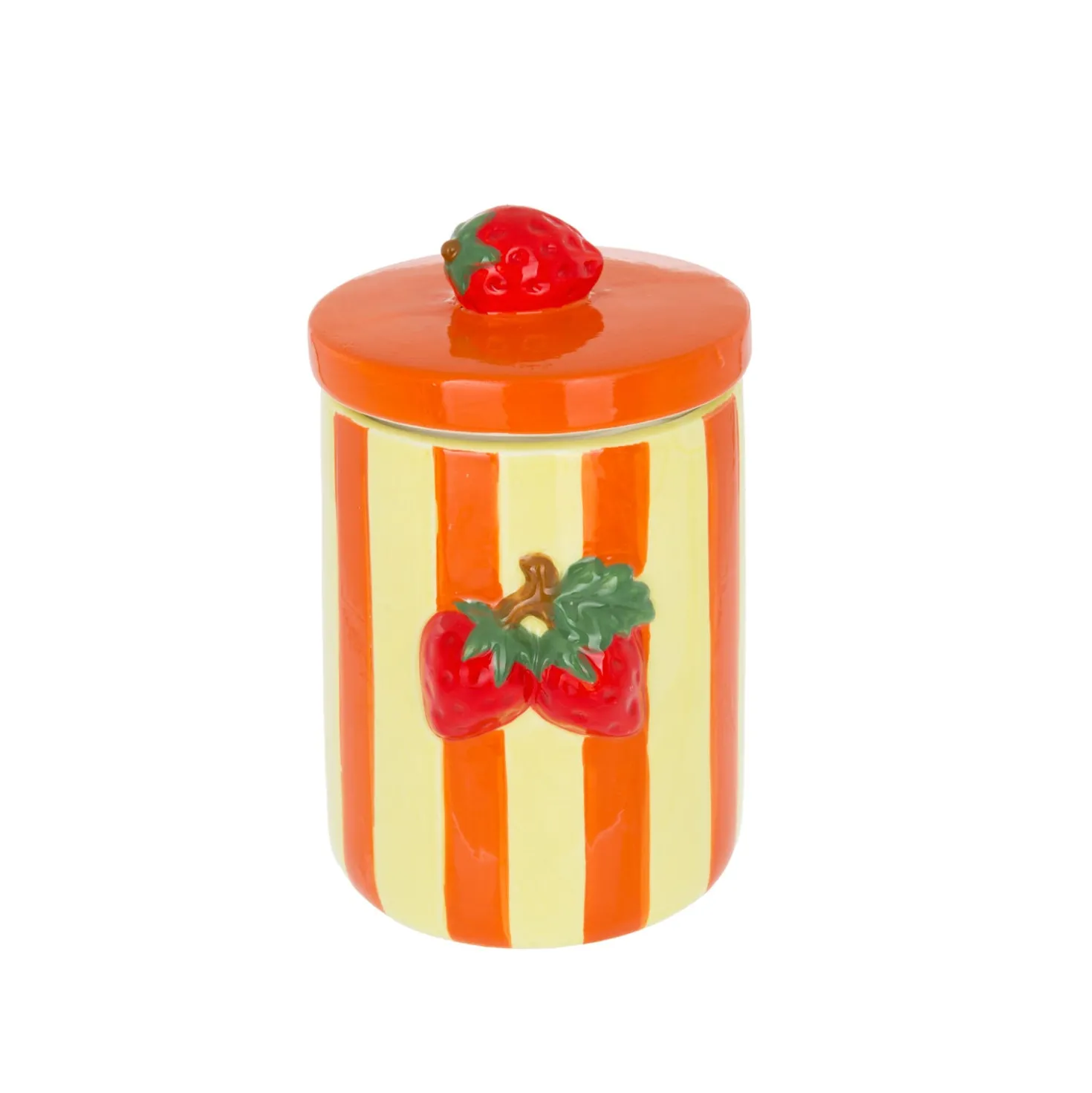 Barattolo cucina decoro fragole 20 cm Florafruit ceramica