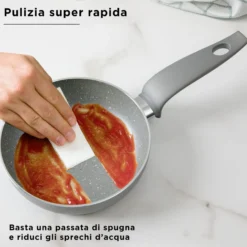 Batteria pentole con teglia e tortiera 10 pezzi