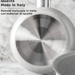 Batteria pentole con teglia e tortiera 8 pezzi