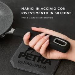 Batteria pentole induzione 5 pezzi New Petra Dark