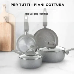 Batteria pentole 6 pezzi antiaderenti