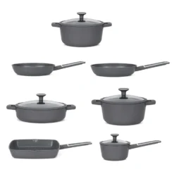 Batteria pentole 11 pezzi Autentica grigia