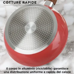 Batteria pentole 8 pezzi corallo Golden 5