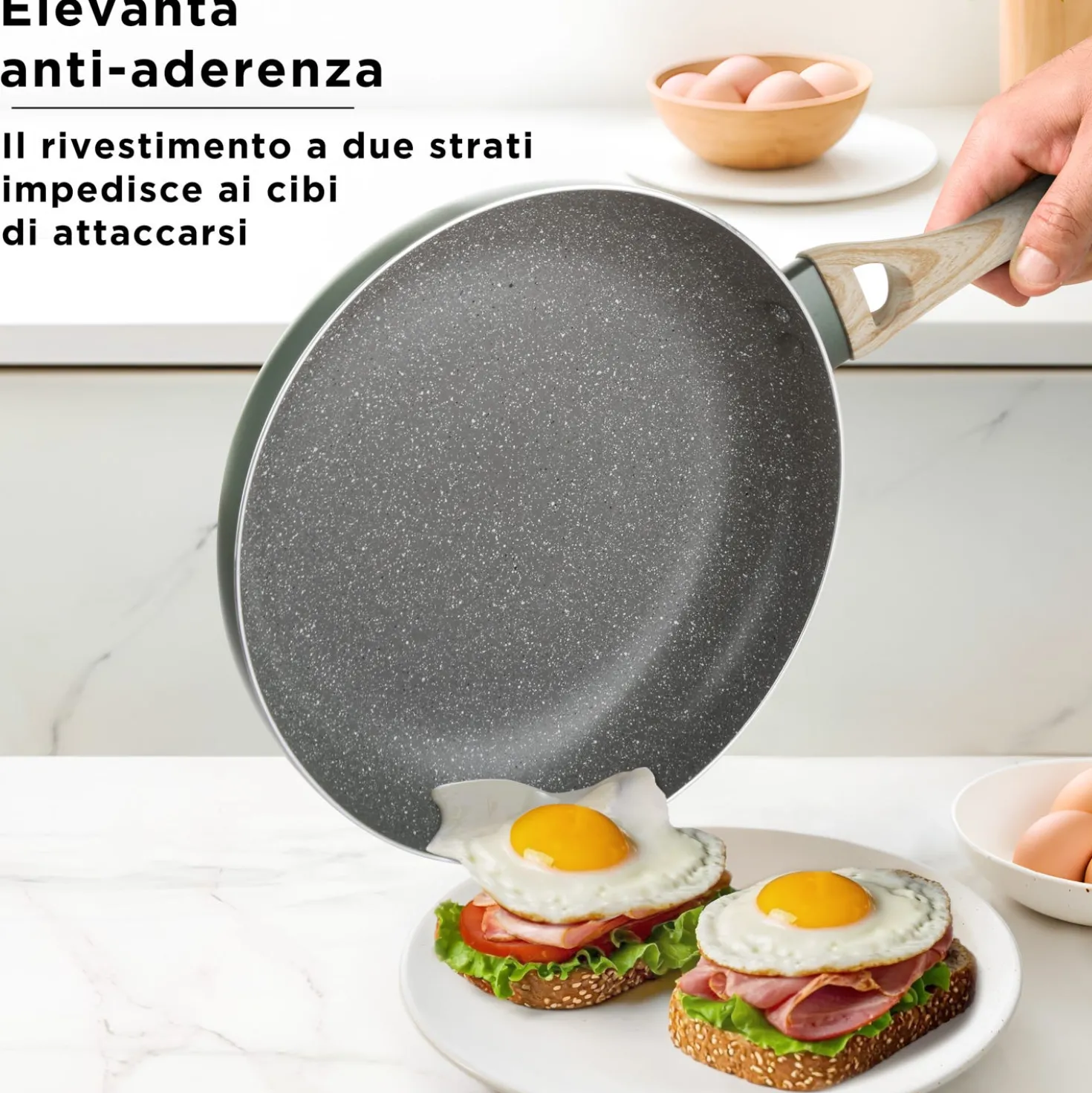 Batteria pentole 7 pezzi verde Cooking Therapy