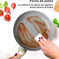 Batteria pentole 7 pezzi verde Cooking Therapy