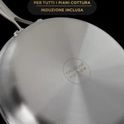 Batteria pentole 11 pezzi Versatile Tri - Ply acciaio