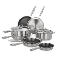 Batteria pentole 11 pezzi Versatile Tri - Ply acciaio