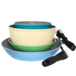 Batteria 4 pezzi con 2 manici staccabili Young