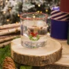 Bicchiere acqua ghirlanda vetro borosilicato