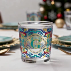 Bicchiere acqua lettera G Royal Garden