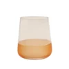 Bicchiere acqua vetro 420 ml arancione Blaze