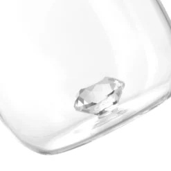 Bicchiere diamante in vetro borosilicato, da 380 ml