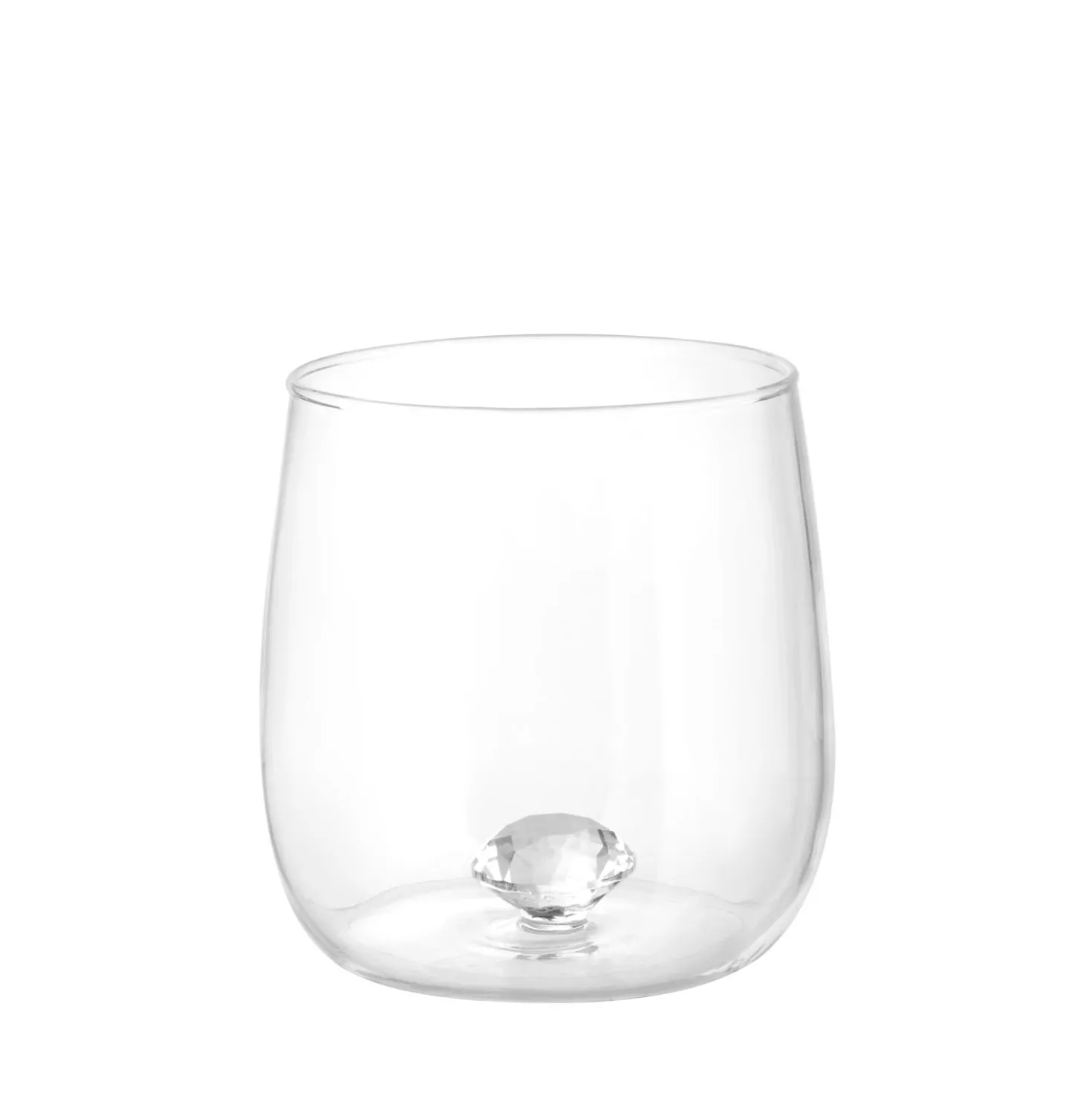 Bicchiere diamante in vetro borosilicato, da 380 ml