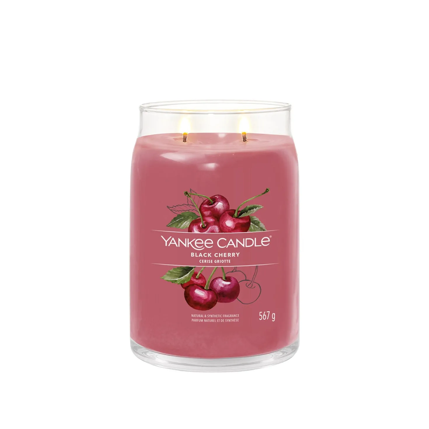 Black Cherry candela in giara grande Yankee Candle