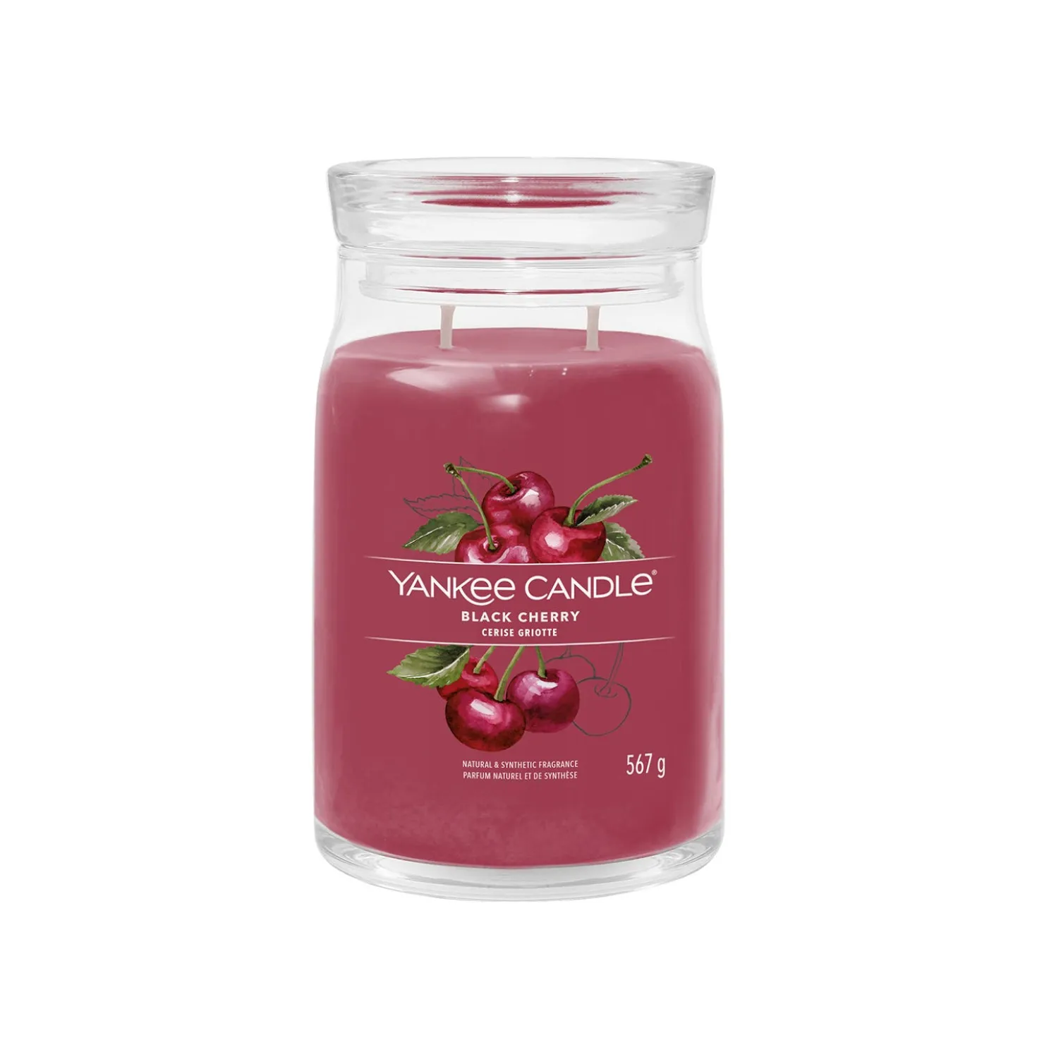 Black Cherry candela in giara grande Yankee Candle