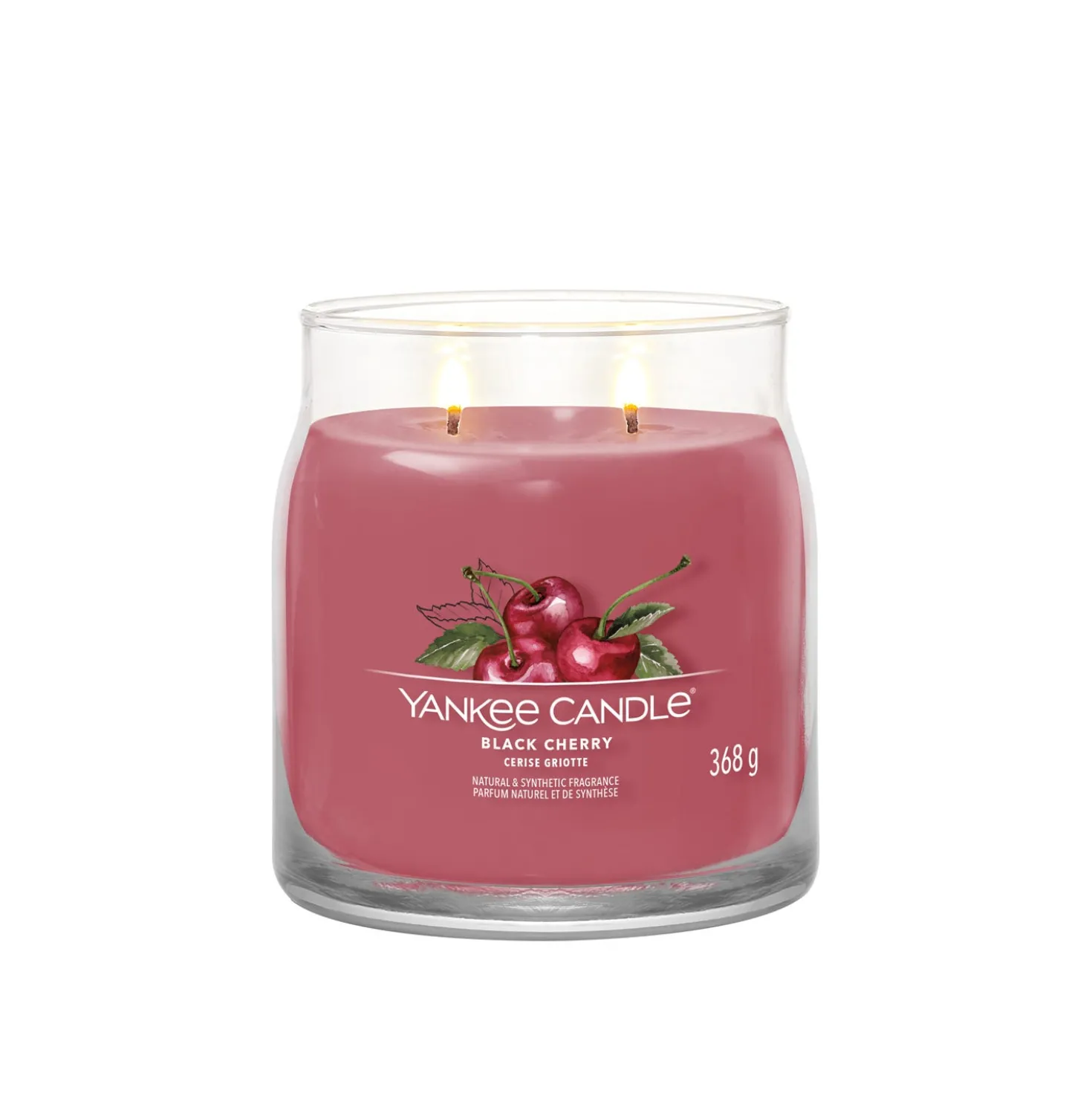 Black Cherry candela in giara media Yankee Candle