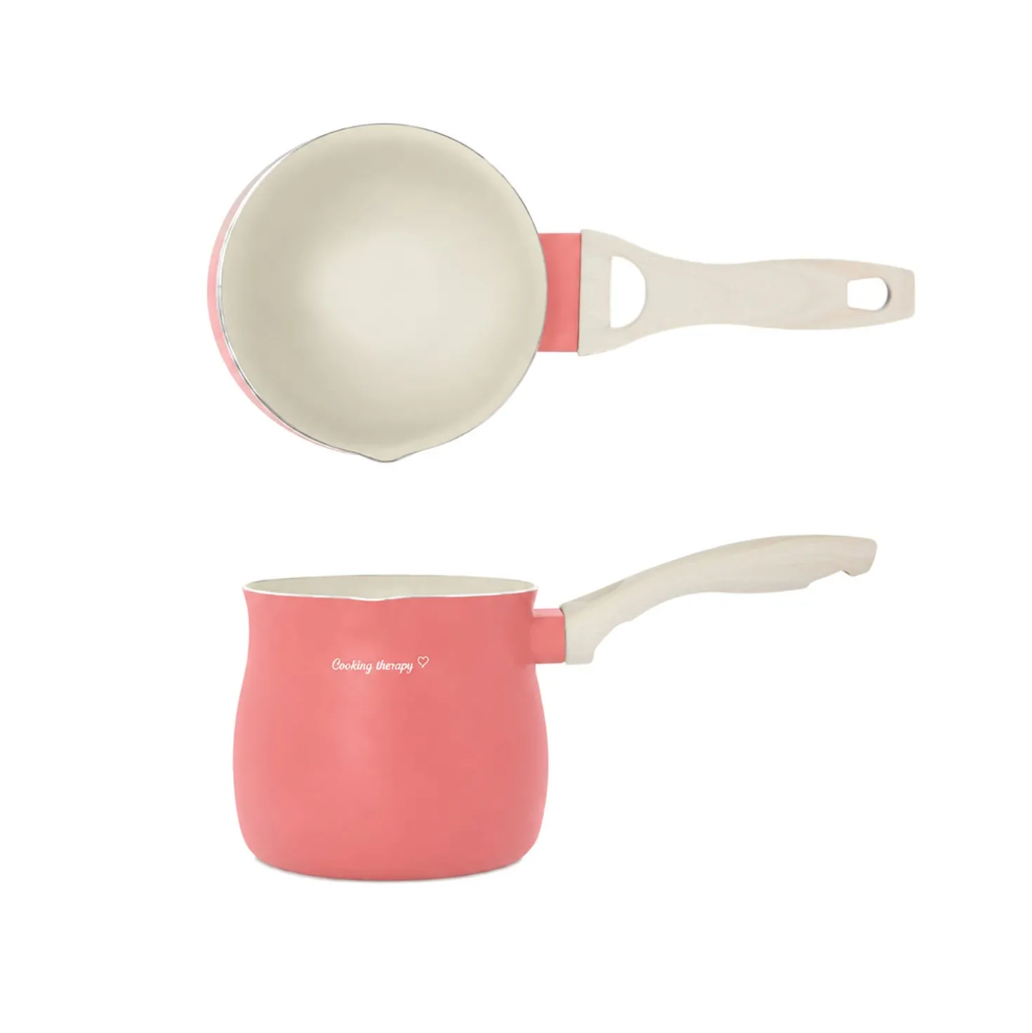 Bollilatte pentolino 12 cm corallo Cooking Therapy