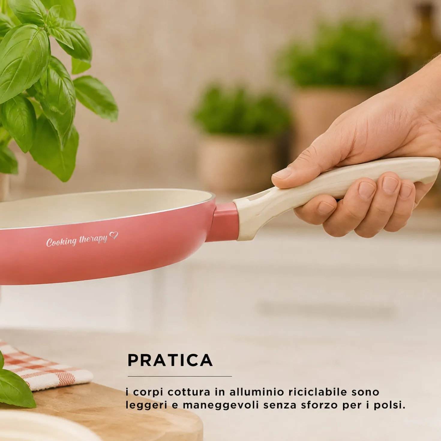 Bollilatte pentolino 12 cm corallo Cooking Therapy