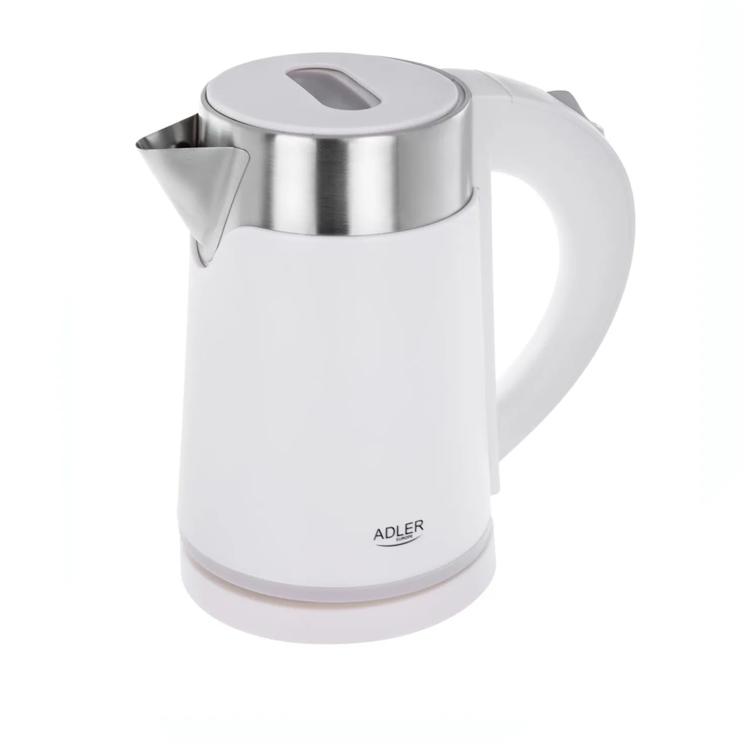 Bollitore elettrico 0,6 L bianco acciaio inox